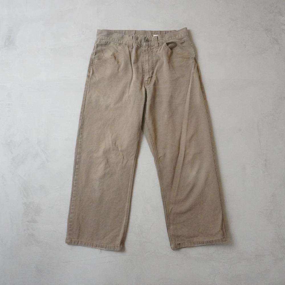 Gap Worker Jeans 32x30 Mens Khaki Tan Brown Straight Leg Workwear Canvas Pants